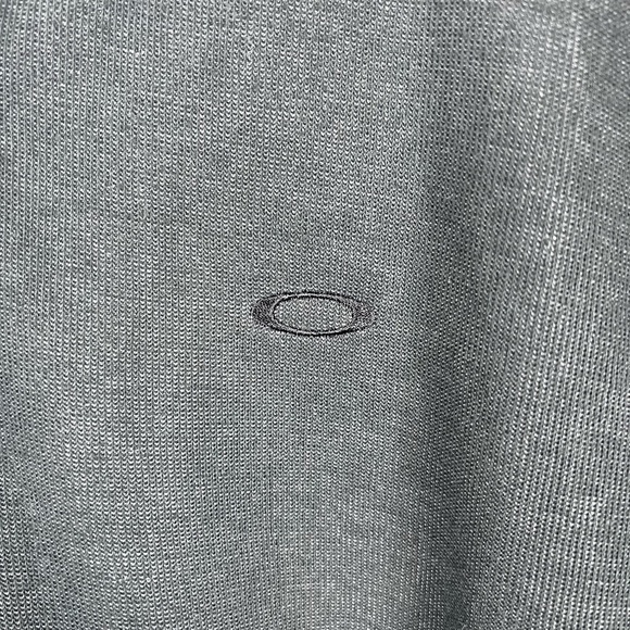 Oakley 3/4 Zip Knit Pullover Size Large Charcoal Gray - Picture 3 of 6
